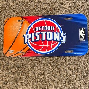 NBA Detroit Pistons Basketball License Plate